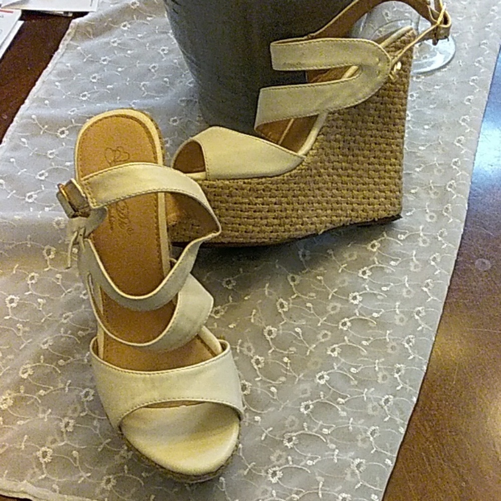 White wedge Sandals